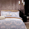 250TC Florence Cotton Reversible Quilt Cover Set Queen - Harrogates