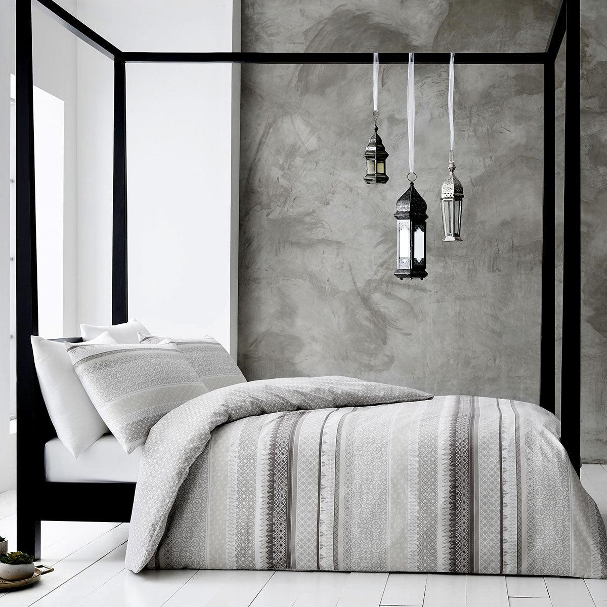 Gabrielle Natural Quilt Cover Set Queen - Harrogates
