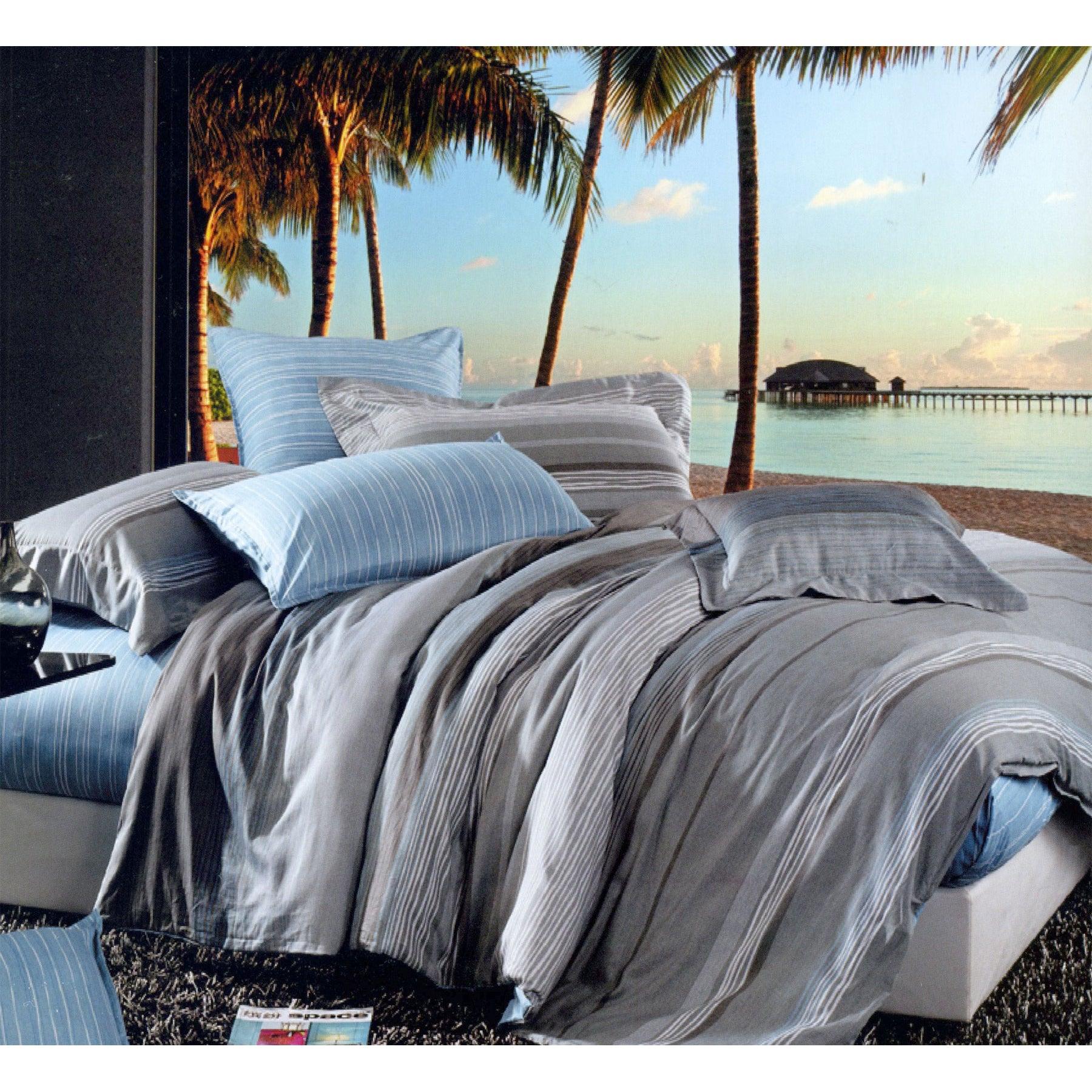 Manhattan 100% Cotton Quilt Cover Set - King - Harrogates