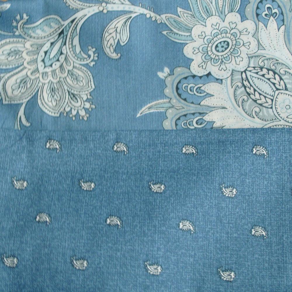 250TC Oliver Cotton Reversible Quilt Cover Set Queen - Harrogates
