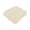 Hudson Cream Knitted Throw Rug - Harrogates