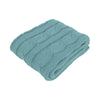Hudson Dusk Blue Knitted Throw Rug - Harrogates