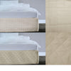 Random Pattern Quilted Valance Linen Queen - Harrogates