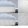 Random Pattern Quilted Valance White Queen - Harrogates