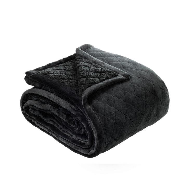 Bianca Mansfield Blanket Charcoal Queen/King - Harrogates