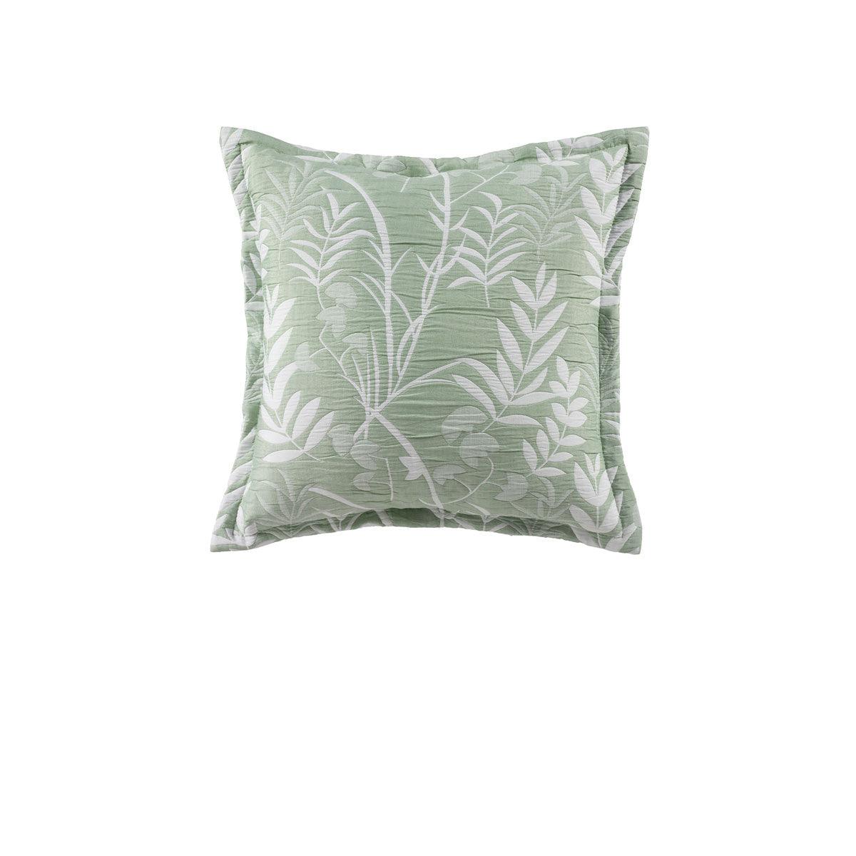 Bianca Eden Sage Coordinate Square Filled Cushion - Harrogates