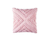 Bianca Haven Pink Cotton Chenille Square Cushion - Harrogates