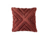 Bianca Haven Terracotta Cotton Chenille Square Cushion - Harrogates