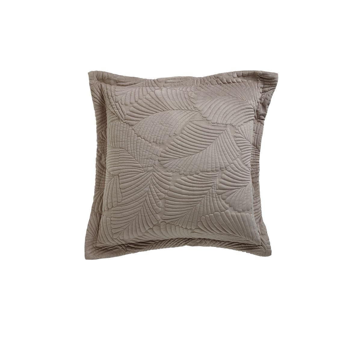 Bianca Kairo Taupe Square Filled Cushion - Harrogates