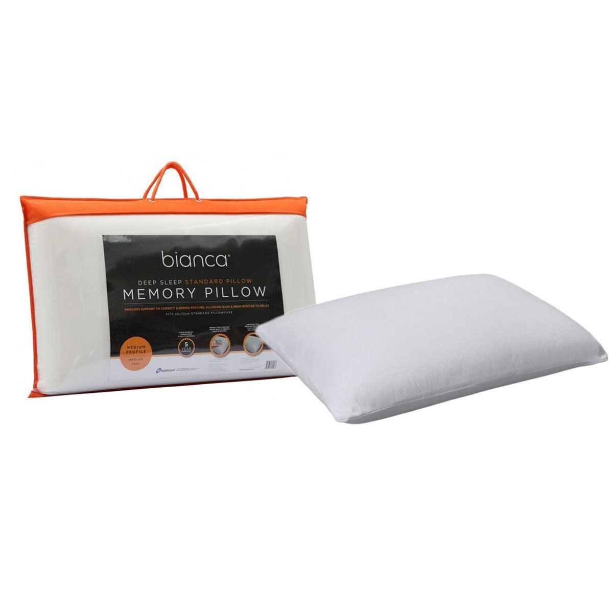 Bianca Memory Foam Standard Profile Pillow - Harrogates