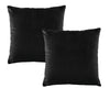 Bianca Pair of Vivid Coordinates European Pillowcases Black 65 x 65 cm - Harrogates