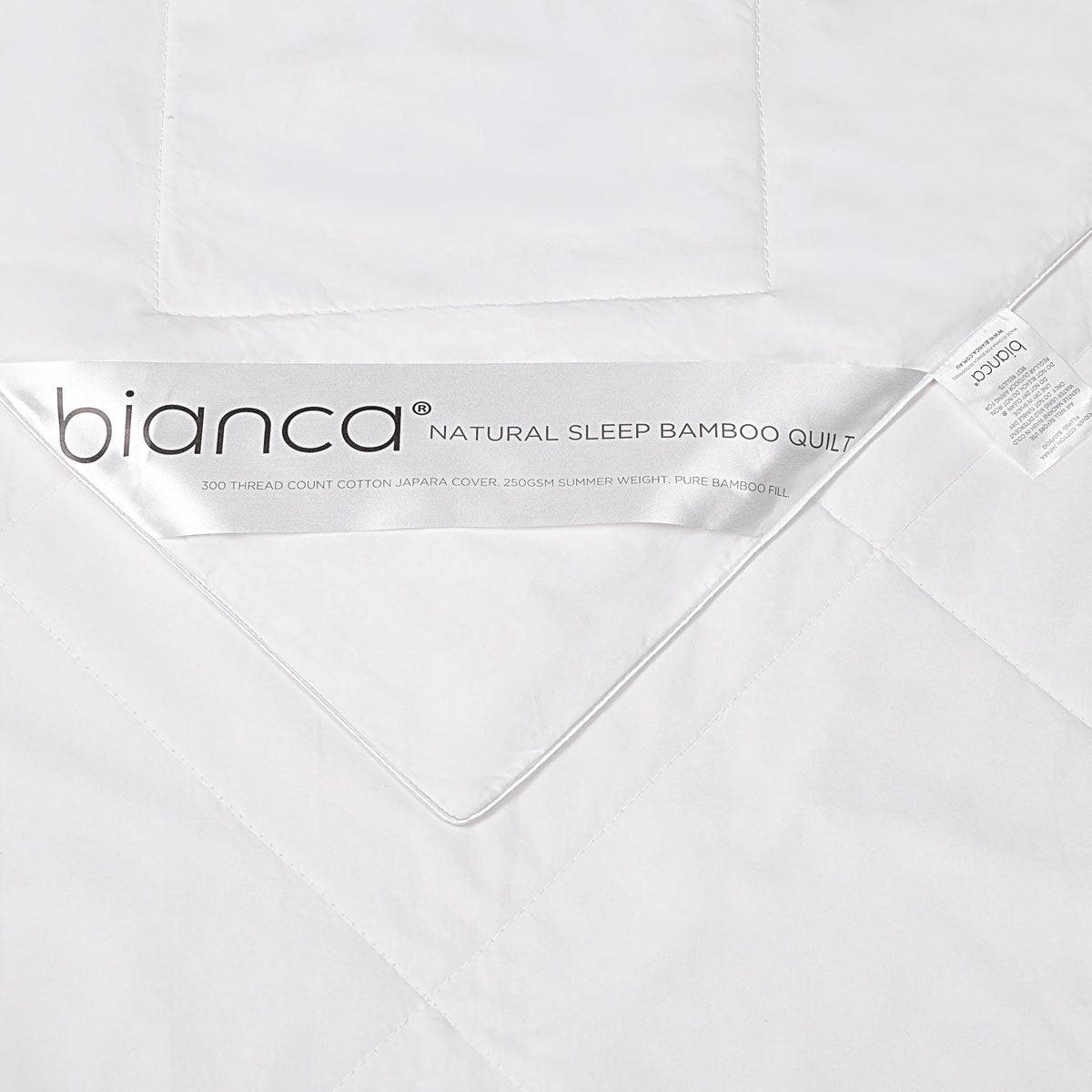Bianca 250GSM Natural Sleep Bamboo Summer Quilt Super King - Harrogates