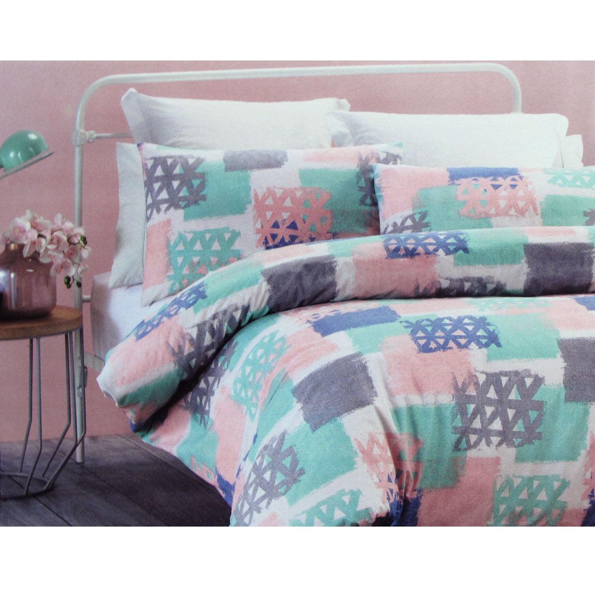 Belmondo Gouache Niro Easy Care Quilt Cover Set Queen - Harrogates
