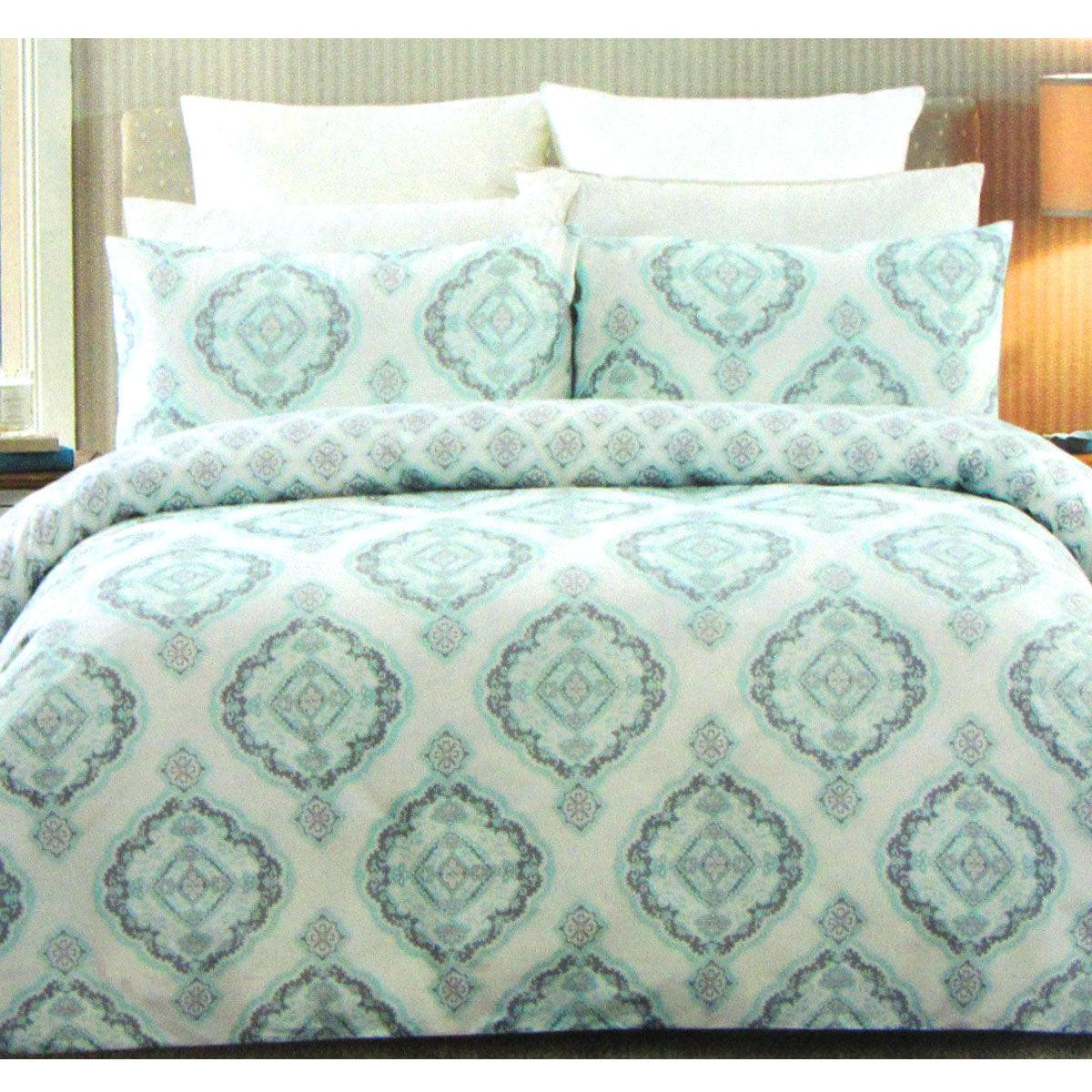 225TC Persia Cotton Rich Easy Care Quilt Cover Set Queen - Harrogates