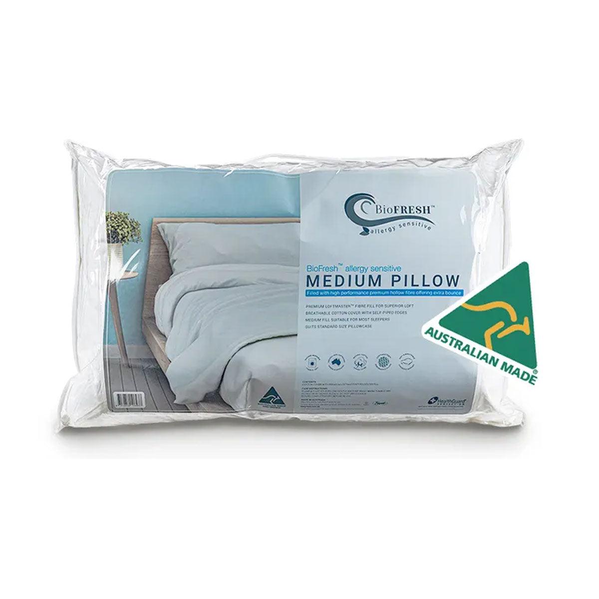 Easyrest BioFresh Allergy Sensitive Medium Standard Pillow 48 x 73 cm - Harrogates