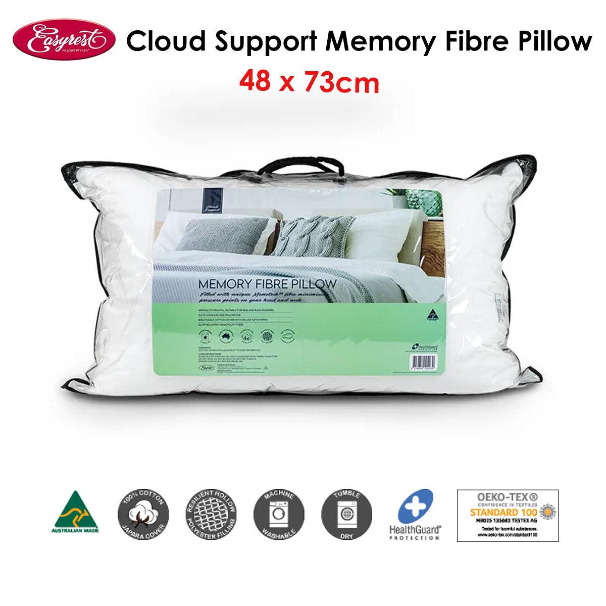 Easyrest Cloud Support Memory Fibre Pillow 48 x 73 cm - Harrogates