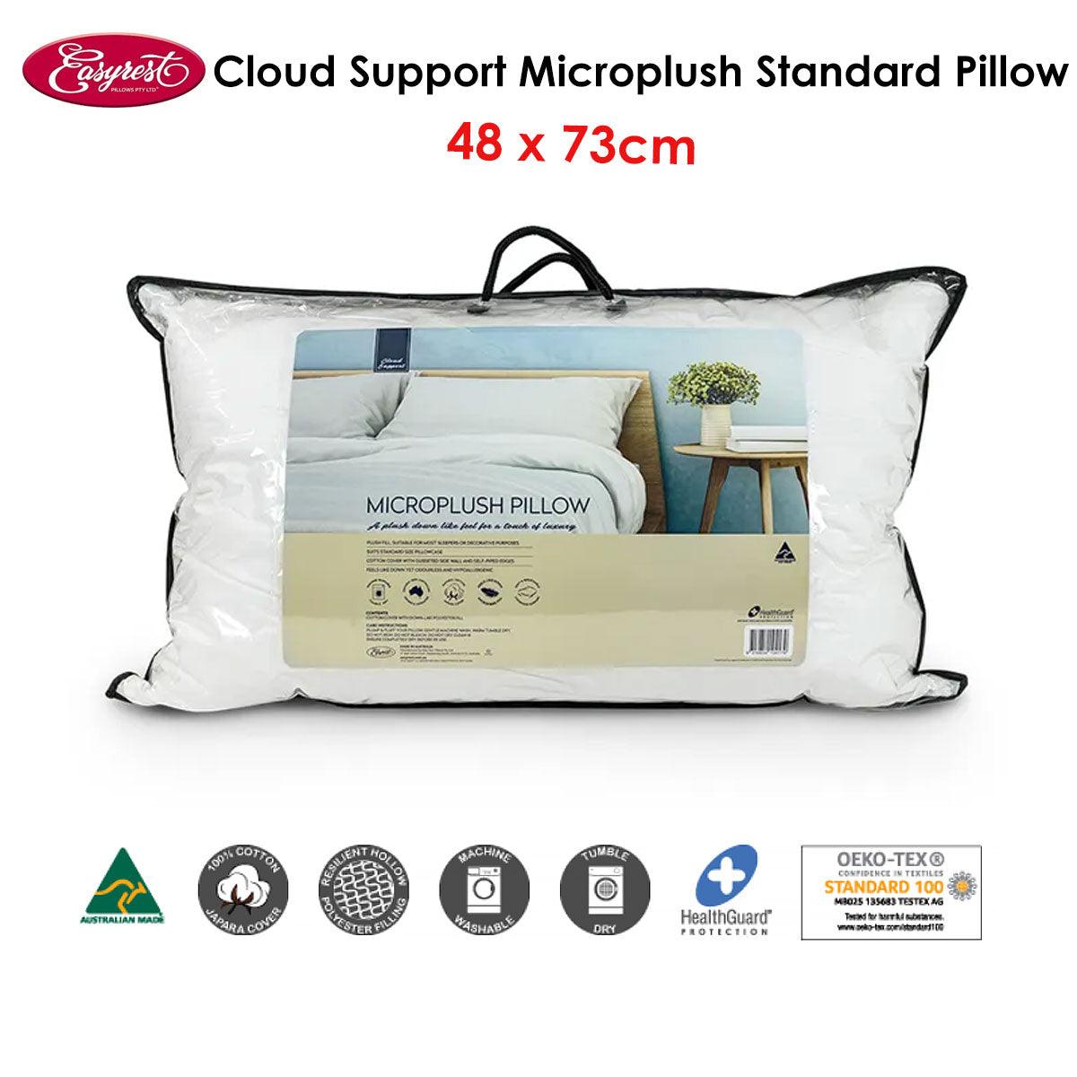 Easyrest Cloud Support Microplush Standard Pillow 48 x 73 cm - Harrogates