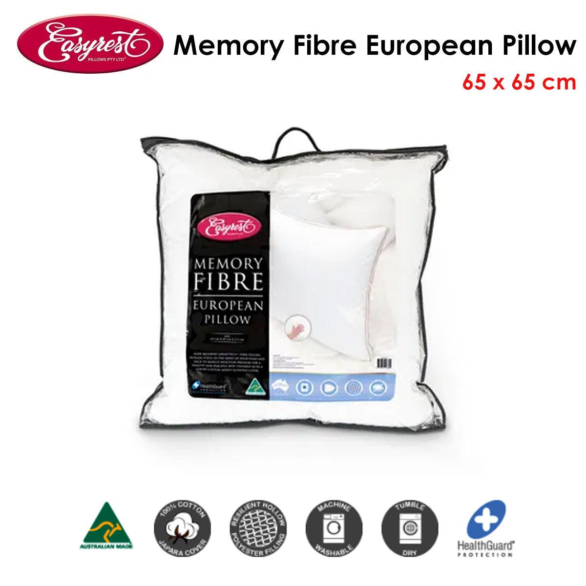 Easyrest Memory Fibre European Pillow 65 x 65 cm - Harrogates