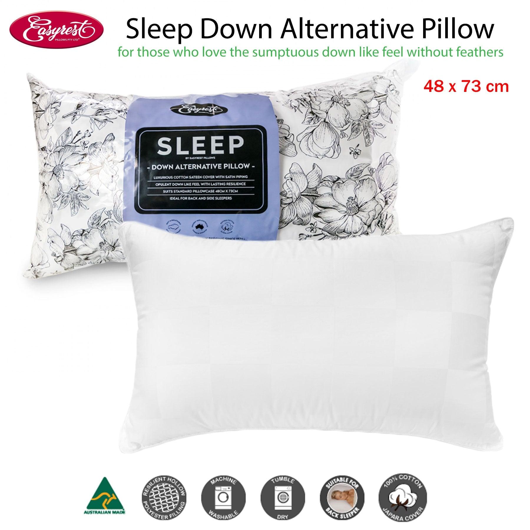 Easyrest Sleep Down Alternative Standard Pillow Suits Back Sleeper - Harrogates
