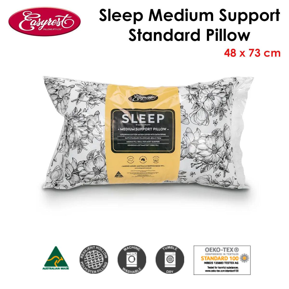Easyrest Sleep Medium Support Standard Pillow 48 x 73 cm - Harrogates