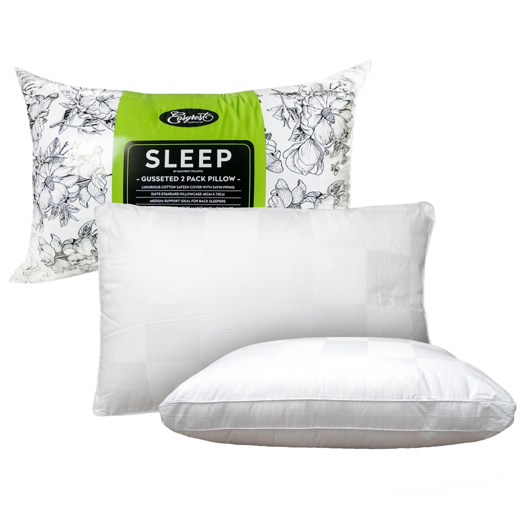 Easyrest Sleep Twin Pack Gusseted Medium Standard Pillows - Harrogates