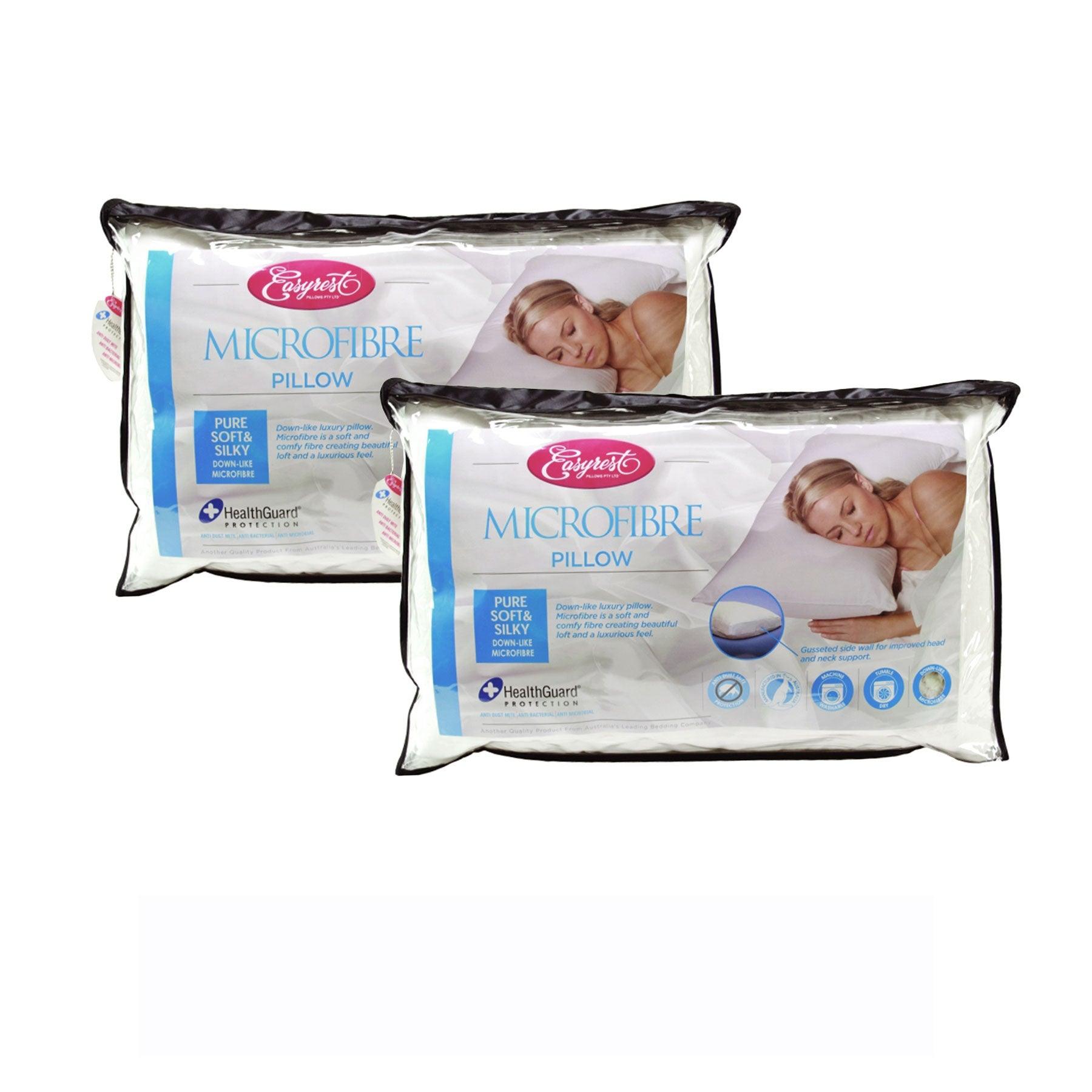 Easyrest Two Microfibre Standard Gusseted Pillows - Harrogates