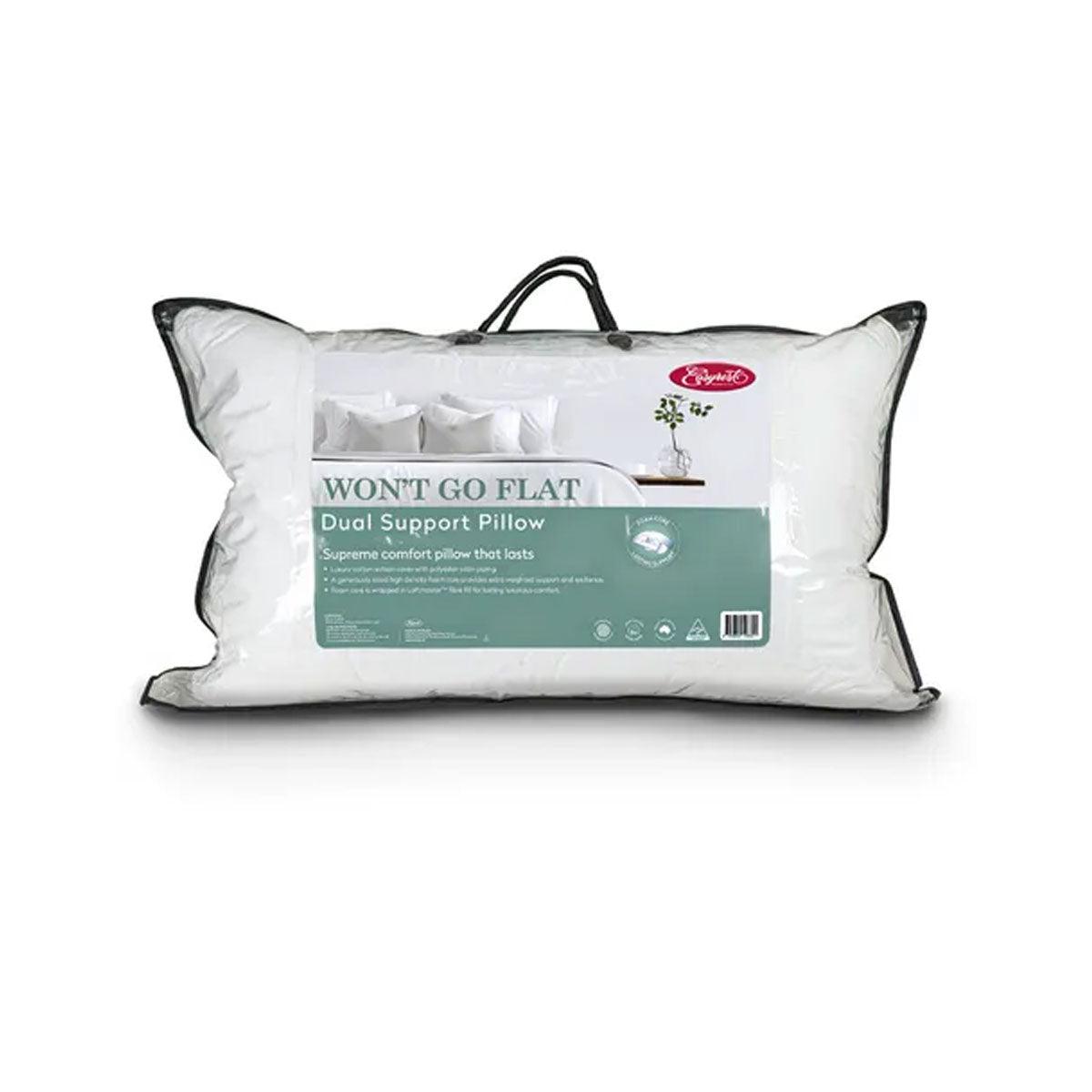 Easyrest Won't Go Flat Dual Support Standard Pillow 48 x 73 cm - Harrogates