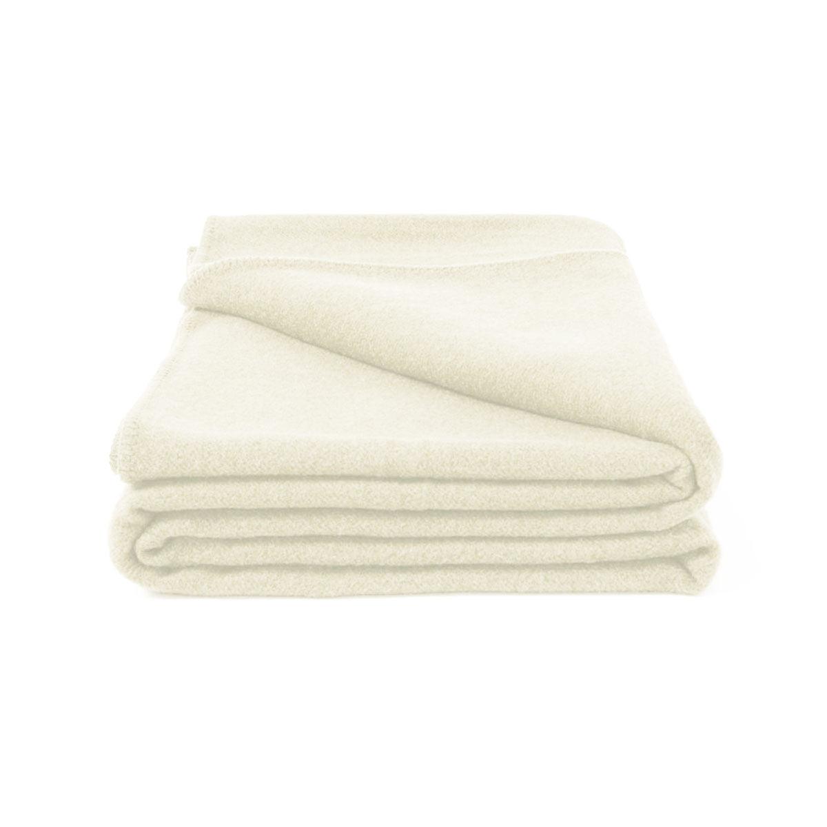 Laconia 400GSM Premium Australian Pure Wool Blanket Natural Single - Harrogates