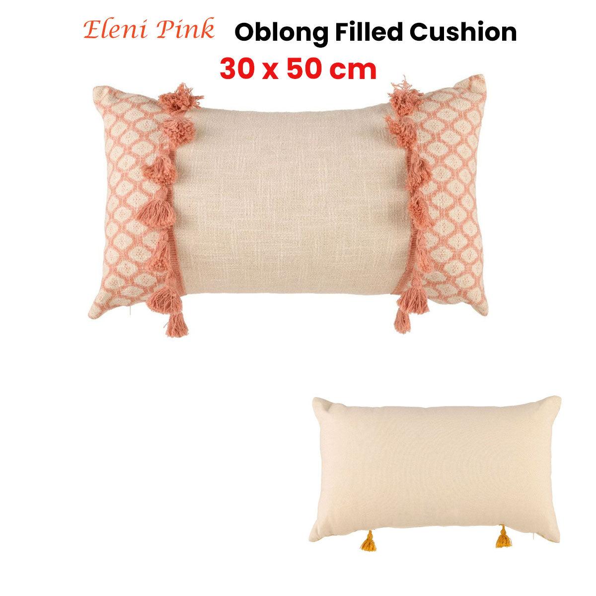 Accessorize Eleni Pink Rectangular Filled Cushion 30cm x 50cm - Harrogates