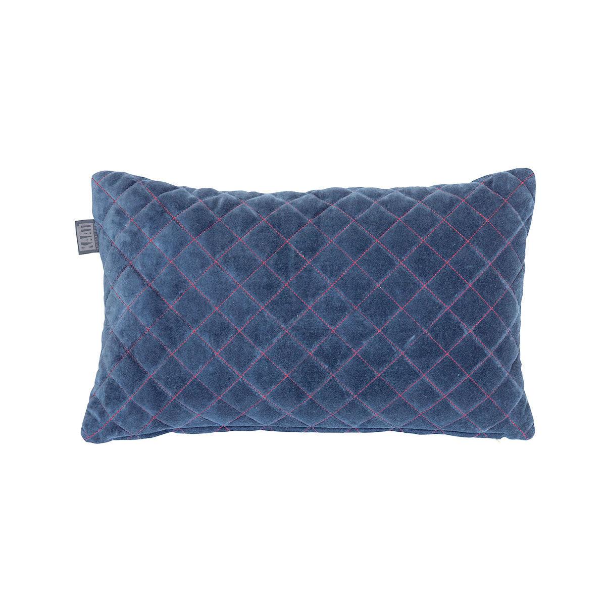 Bedding House Equire Luxury Cotton Filled Oblong Cushion Blue - Harrogates