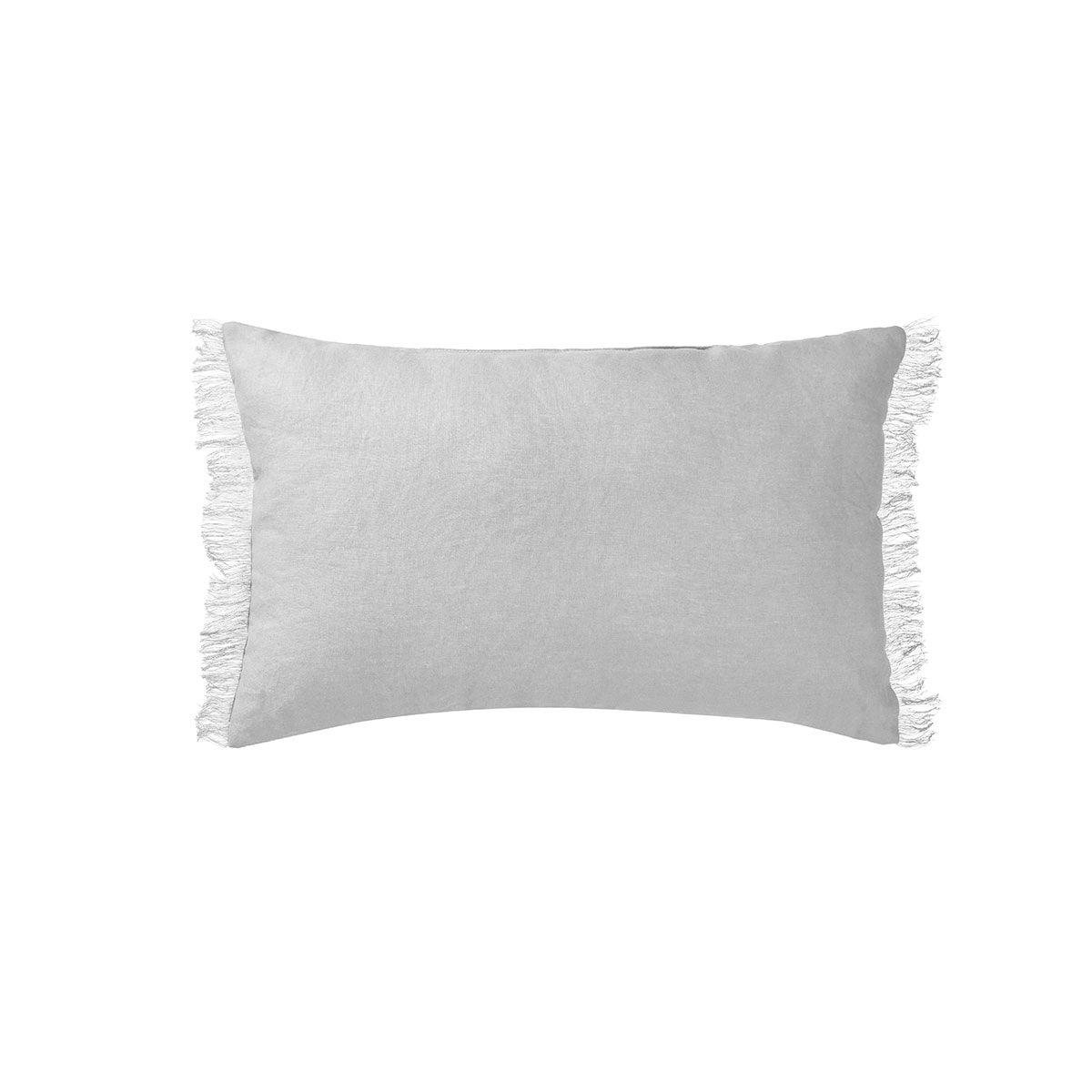 Vintage Design Homewares Dove Grey French Linen Filled Cushion Oblong - 35cm x 55cm - Harrogates