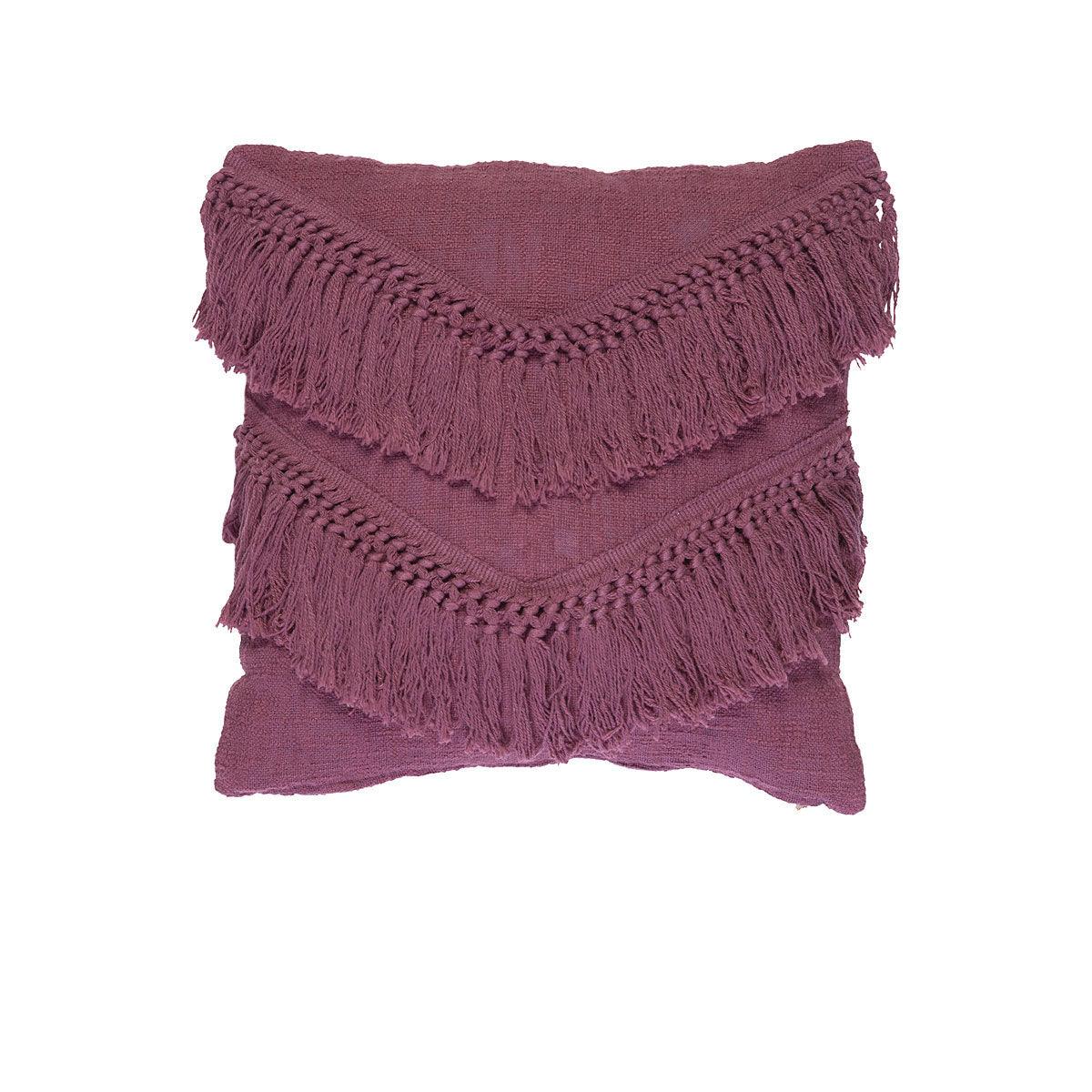 Bedding House Heather Plum (Also known as Red) Luxury Cotton Filled Cushion - Harrogates