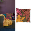 Bedding House Posy Olive Green Filled Square Cushion - Harrogates