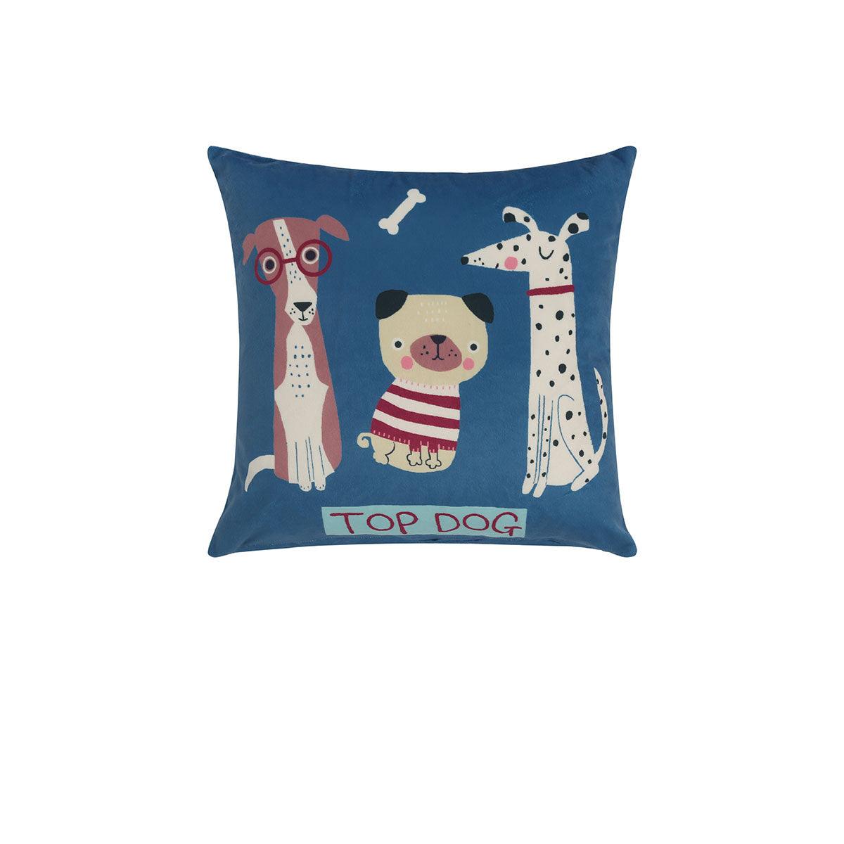 Happy Kids Puppy Club Filled Square Cushion - Harrogates