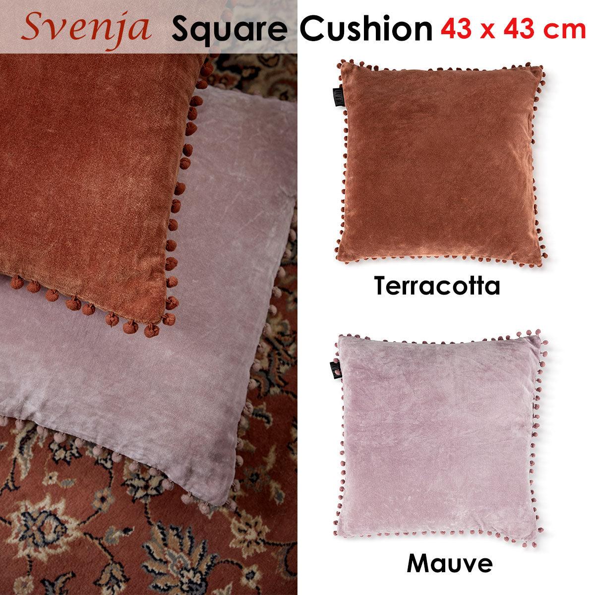 Bedding House Svenja Terracotta Filled Square Cushion - Harrogates