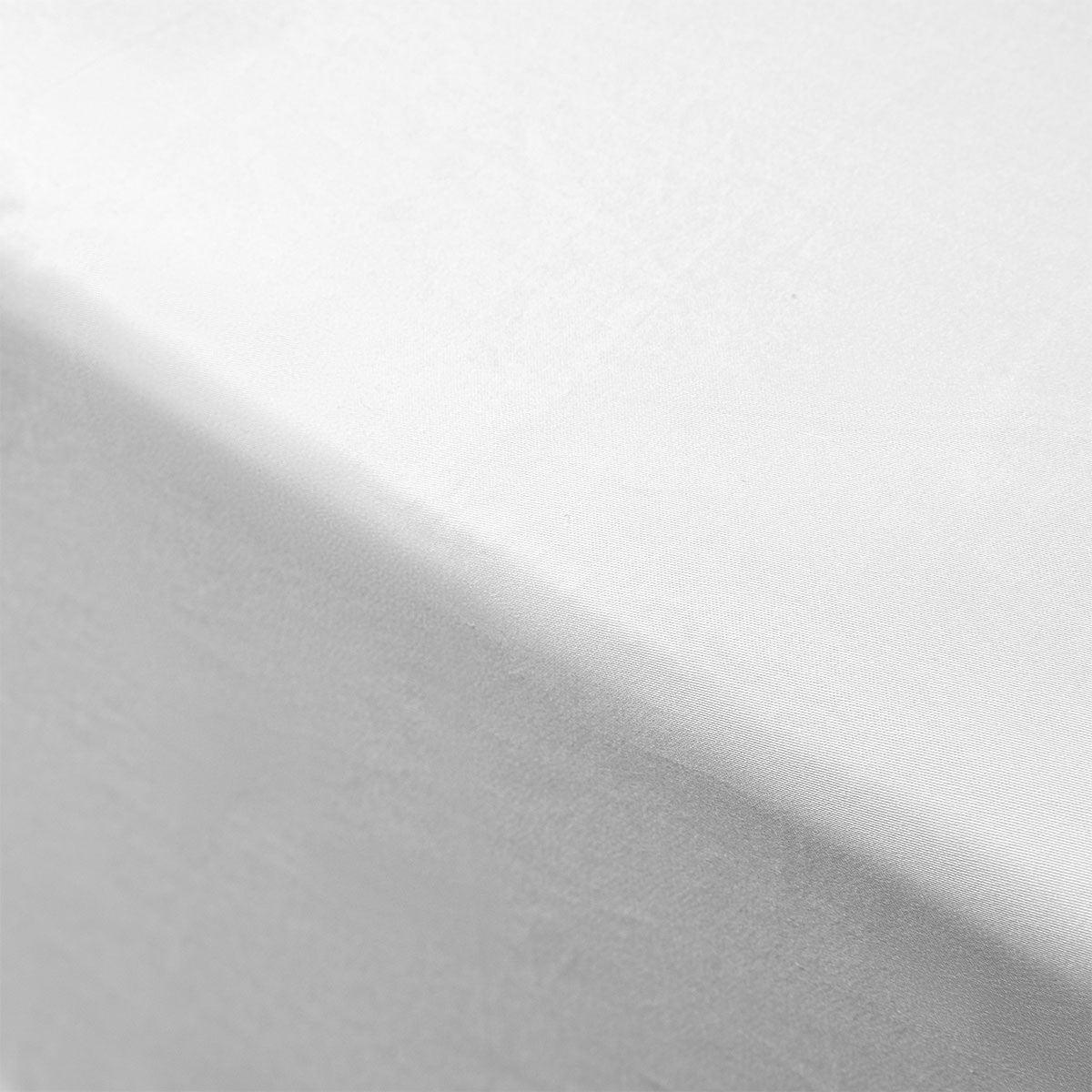 Accessorize 400TC White Bamboo Cotton Fitted Sheet 40cm Wall King - Harrogates