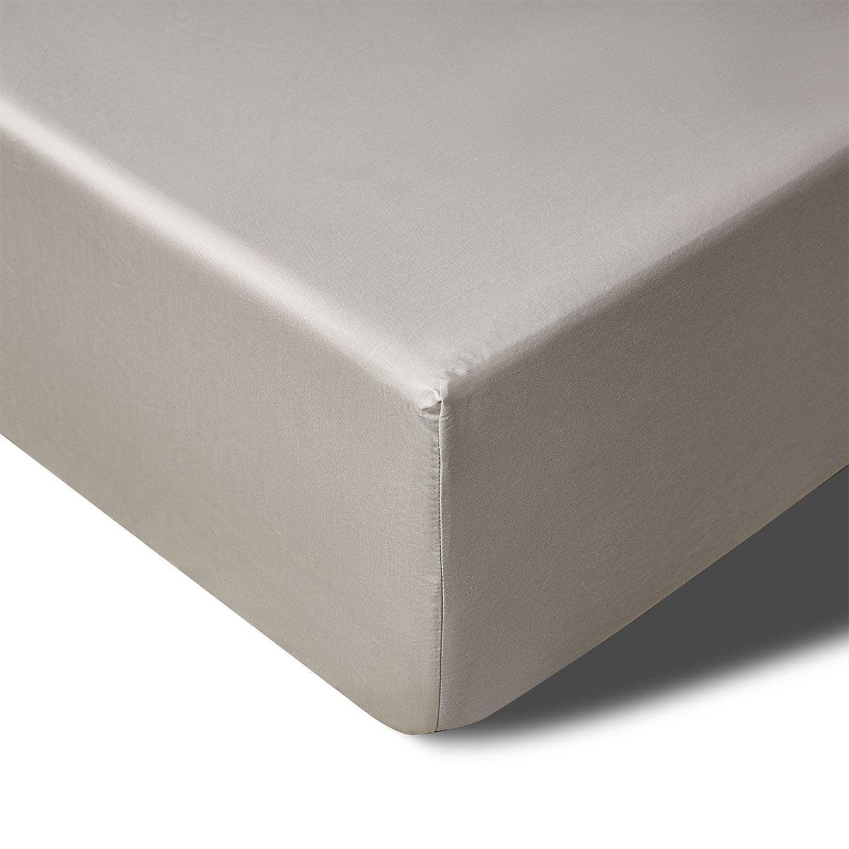 Accessorize 400TC Stone Bamboo Cotton Mega / Super Fitted Sheet 50cm Wall Queen - Harrogates