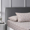 Accessorize Lisa Ochre Washed Cotton Printed Fitted Sheet Set Double - Harrogates