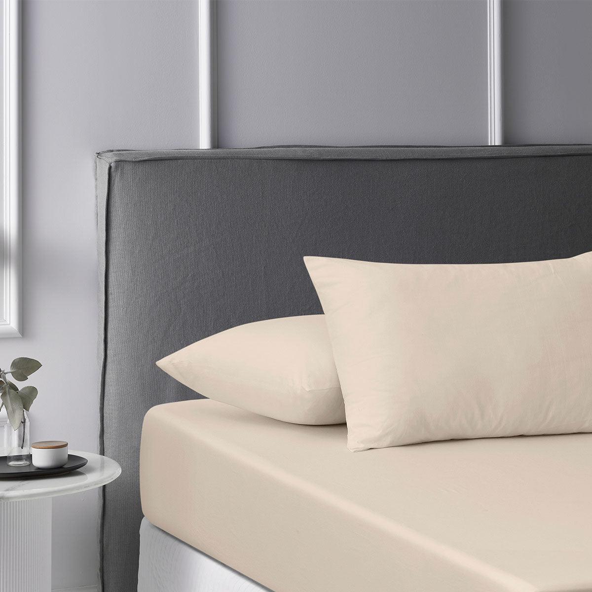 Accessorize Stone Washed Cotton Fitted Sheet Set King - Harrogates
