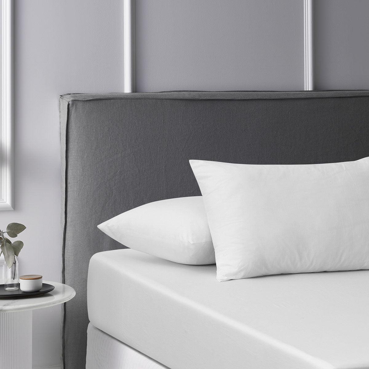 Accessorize White Washed Cotton Fitted Sheet Set King - Harrogates