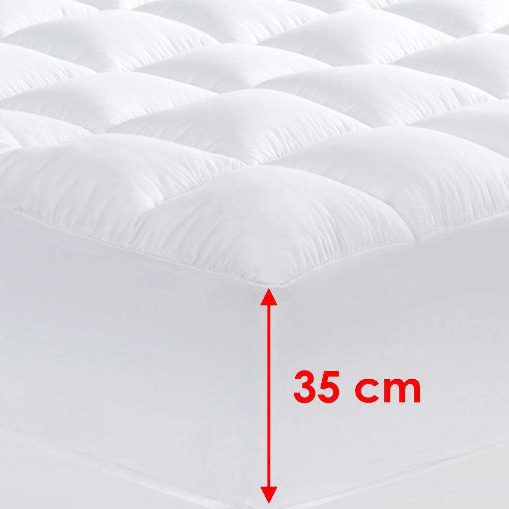 Cloudland 1000GSM Memory Resistant Microball Fill Mattress Topper King Single - Harrogates