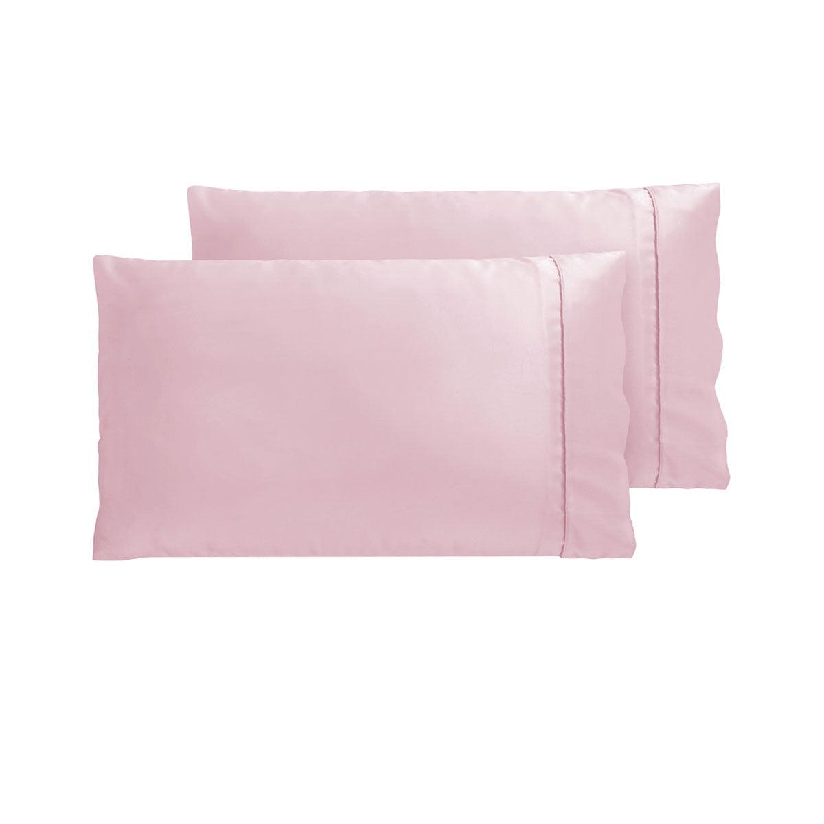 Accessorize 300TC Deluxe Essentials Satin Standard Pillowcases Blush - Harrogates