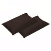 500TC Pair of Cotton Standard Pillowcases Chocolate - Harrogates