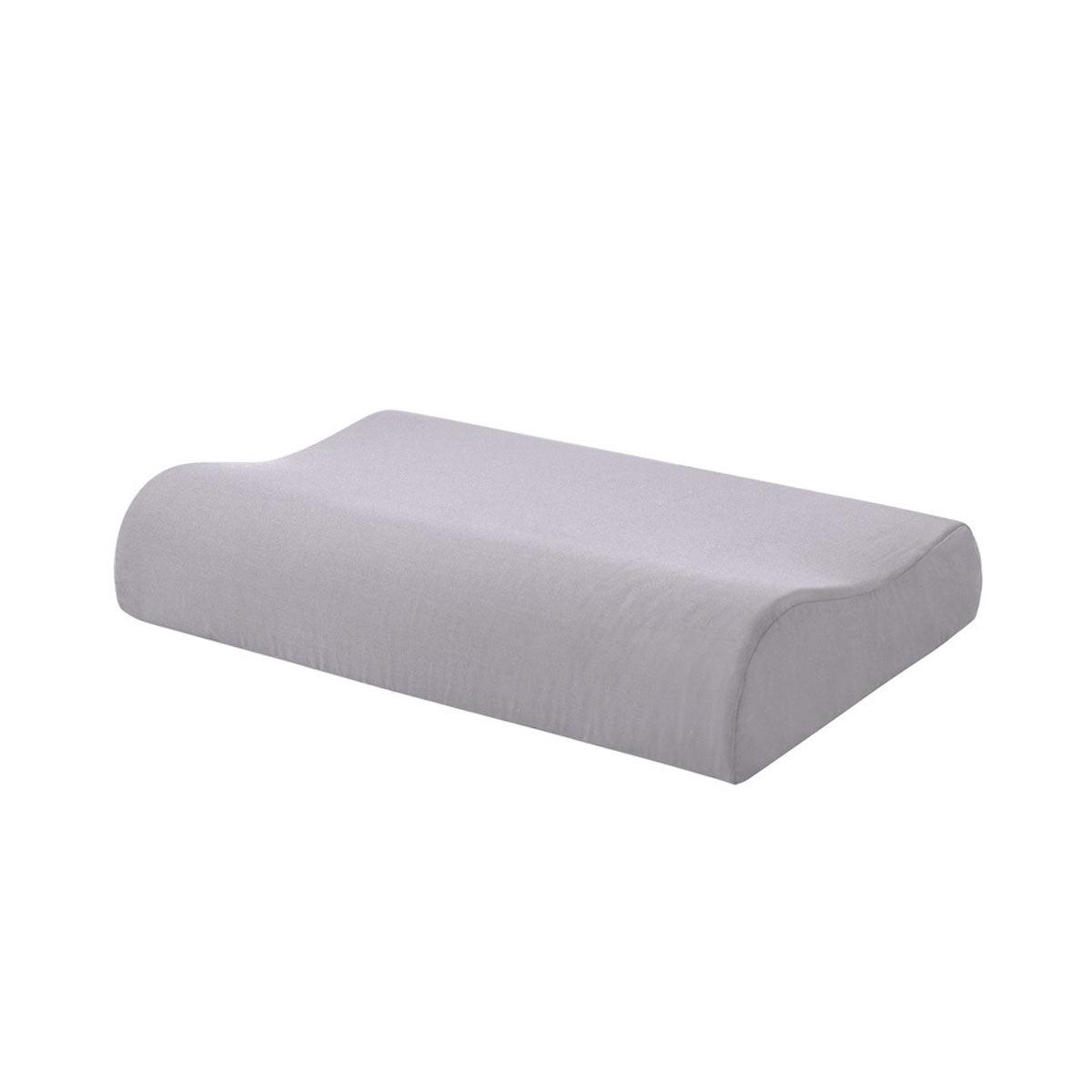 Accessorize Silver Cotton Rich Contour Pillowcase 40x60x12cm - Harrogates