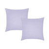 Vintage Design Homewares Pair of Lilac French Linen European Pillowcases 65 x 65cm - Harrogates