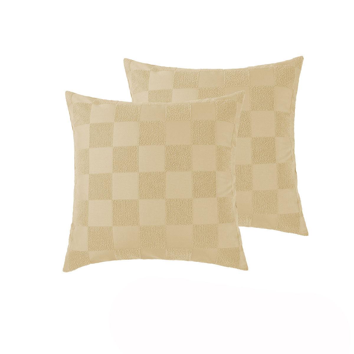 Accessorize Pair of Tipo Safari Chenille European Pillowcases 65 x 65cm - Harrogates