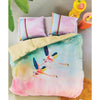Oilily Colourful Birds Multi Cotton Sateen Quilt Cover Set Queen - Harrogates