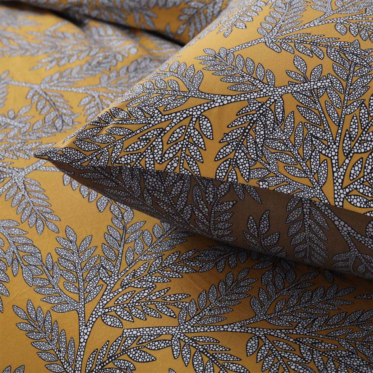 Accessorize Clove Washed Cotton Printed Reversible Quilt Cover Set Queen - Harrogates