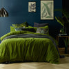 Vintage Design Homewares Cotton Velvet Quilt Cover Set Mossy Road Queen - Harrogates