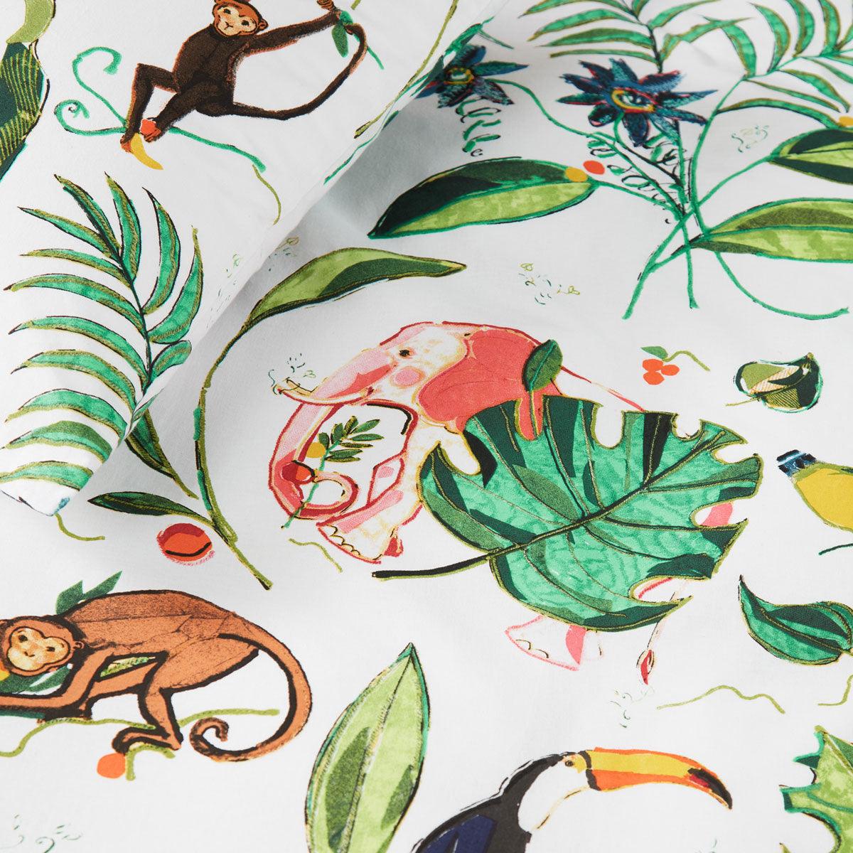 Bedding House Crazy Jungle Multi Cotton Quilt Cover Set Single - Harrogates